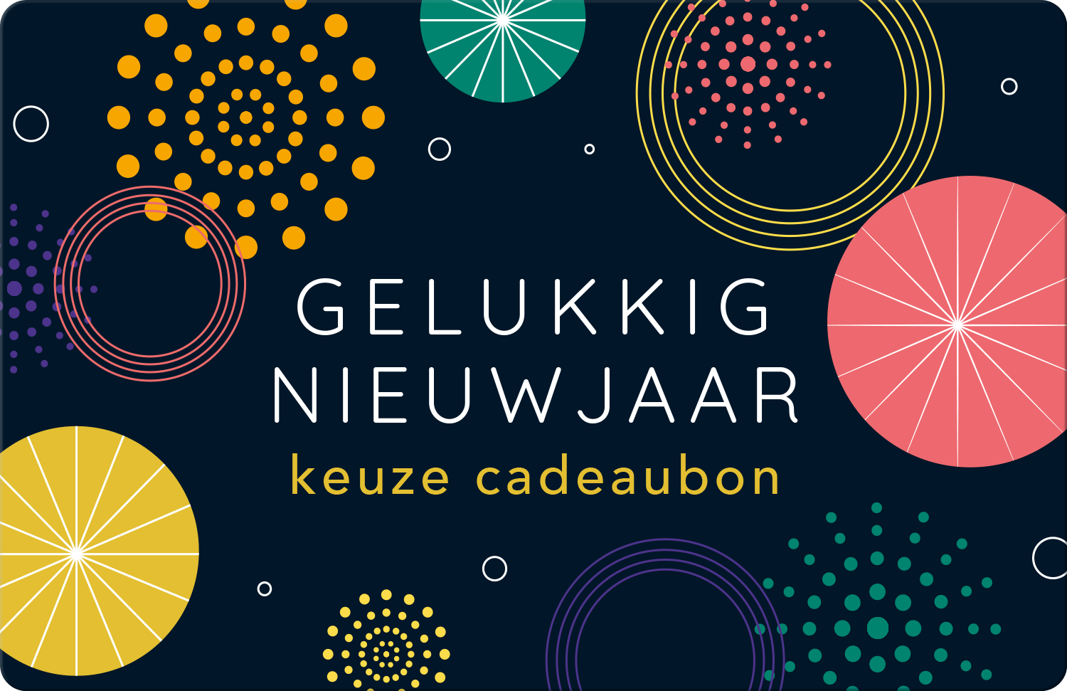 Gelukkig Nieuwjaar Keuze Cadeaubon