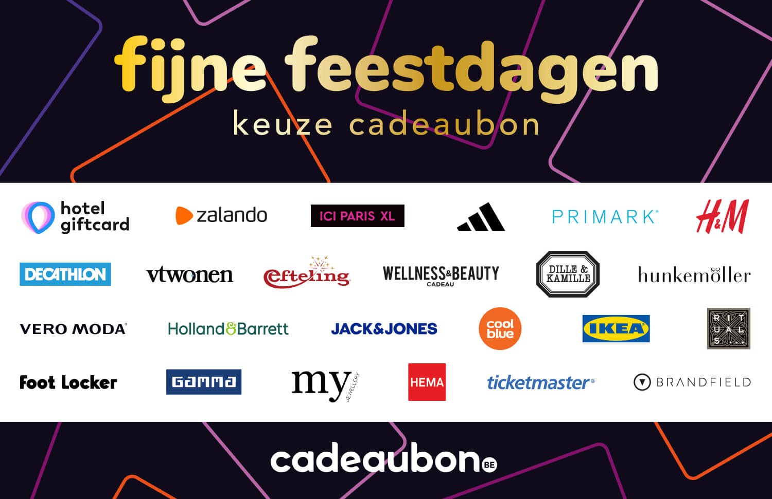 Fijne Feestdagen Keuze Cadeaubon België